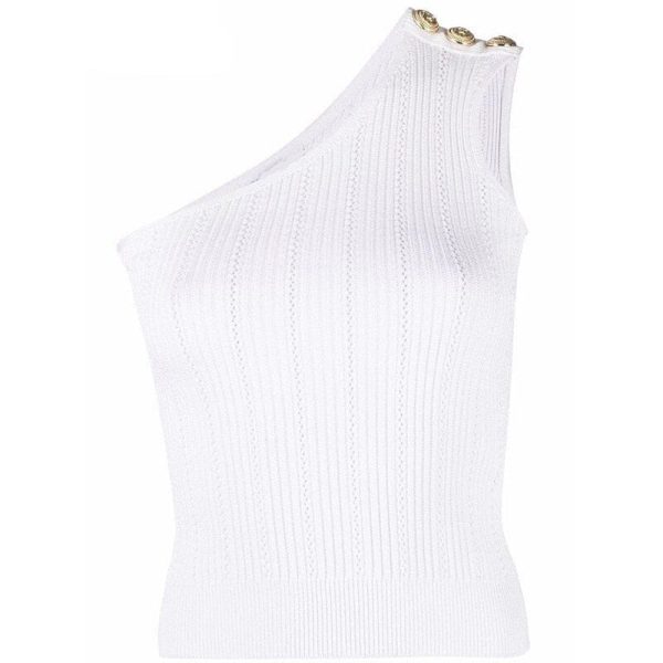 Knitted Cropped Tank Top - Multiple Colors